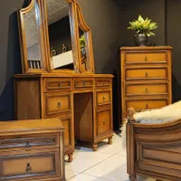 سرویس خواب و چوب پارادایس گردویی تخت تشک|تخت و سرویس خواب|مشهد, بهمن|دیوار