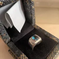 انگشتر نقره،عیار بالا،سنگ اصل.