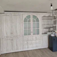 دکور کابینت ممبران|کتابخانه، شلف، قفسه‌های دیواری|زنجان, |دیوار