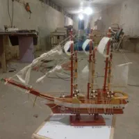 کشتی ماکت چوبی|مجسمه، تندیس، ماکت|گلستان (تهران), |دیوار