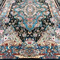 فرش دستباف جفت۶متری سالاری۲متن، رج ۴۰ چله ابریشم|فرش|تبریز, |دیوار