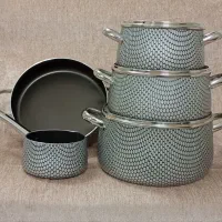 سرویس قابلمه تقلون کویرمدل کلاسیک درشیشه ای