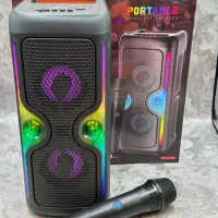 اسپیکر بلوتوثی شارژی میکروفن دار رقص نور KTS2223|پخشکننده همراه|کرج, گلشهر|دیوار