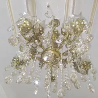 دوعددلوستر ۵شاخه برنجی