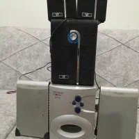 دوعدد اسپیکر با دستگاه با کیفیت معاوضه.باگوشی.نقدی