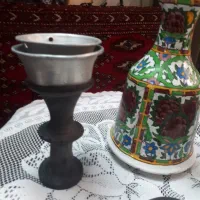 کوزه قلیان لعاب دار هفت رنگ گل برجسته|کلکسیون و سرگرمی|تهران, طیب|دیوار