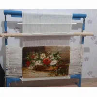 تابلو فرش روی دار بافته شده