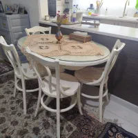 میز ناهار خوری چهار نفره تمام چوب