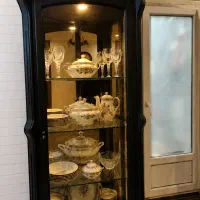بوفه طرح چوب پشت آینه ای