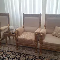 مبلمان ۹ نفره چوب گردو اصل|مبلمان خانگی و میز عسلی|تهران, شهرک تختی|دیوار