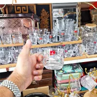 فنجان کریستال دسته دار شیلک*لوازم خانگی قاسمی