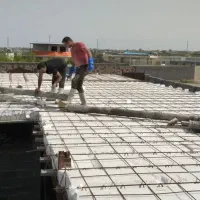 اجرای سقف تیرچه بتنی و فلزی واسکلت