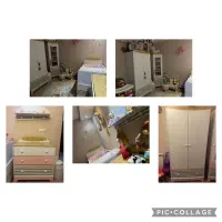 سرویس چوب کودک تخت و کمد...