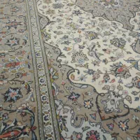 فرش دست بافت کاشان  6متری تک  دست دوم تمیز