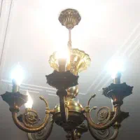 یک جفت لوستر برنجی