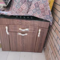 باسلام اجاق گاز شیشه ای کابینت دار سالم