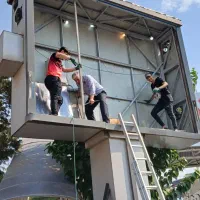 ویدیووال‌ابعاد۴در۳،تابلوسازی،تابلو روان،تلویزیون|فروشگاه و مغازه|تهران, نیروی هوایی (پیروزی)|دیوار