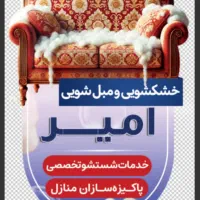 خدمات مبلشویی فرششویی و پارکتشویی گلرنگ (امیر)