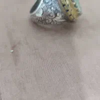 انگشتر نقره فیروزه وعقیق چهار مهر|جواهرات|اسلام‌‌آباد غرب, |دیوار