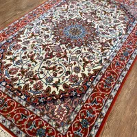 قالیچه دستباف کرک ابریشم اصفهان صیرفیان لاکی