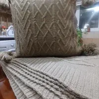 شال مبل جنس عالی ودرجه ۱ همرا با کوسن ست