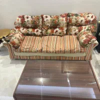 مبلمان راحتی هفت نفره|مبلمان خانگی و میز عسلی|تهران, امجدیه (خاقانی)|دیوار