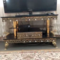 میز تلویزیون برنجی سنگین وزیبا