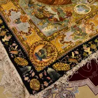 فروش تابلو فرش بزم خسروپرویز|تابلو فرش|کنگاور, |دیوار