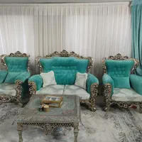 مبل 10 نفره نیمه استیل همره با میز ناهارخوری 4نفره|مبلمان خانگی و میز عسلی|مشهد, راه آهن|دیوار