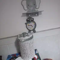 ساعت و شلف و لوستر و سبد