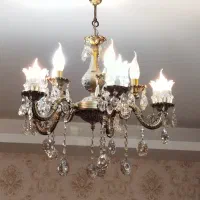 لوستر برنزی در حد نو|لوستر و چراغ آویز|تبریز, |دیوار