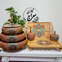 تذهیب ظروف چوبی