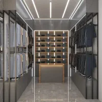 دکور مغازه پوشاک مردانه با مانکن و ...