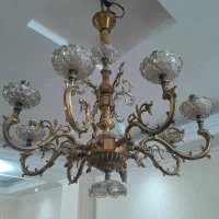 لوستر برنج ۸ شعله|لوستر و چراغ آویز|پاکدشت, پاکدشت (مامازند)|دیوار