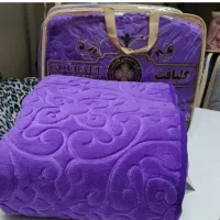 دو عدد پتو گلبافت گل برجسته تک نفره