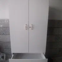 کمد سفید دو در و سه کشو دراوری|جاکفشی، کمد، دراور|کرج, عظیمیه|دیوار