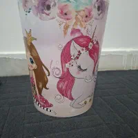 سطل زباله خیلی کیوت نو و جا دستما کاغذی رومیزی