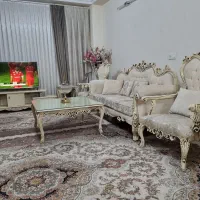 مبلمان۸نفر استیل همراه با میز تلویزیون|مبلمان خانگی و میز عسلی|اسلام‌شهر, شهرک مهدیه|دیوار