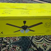 پنکه سقفی لوستری چراغ دار نو و تازه
