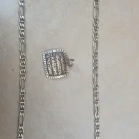 زنجیر و پلاک نقره