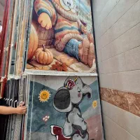 قالیچه عروسکی دخترونه گیلان طوسی و فیلی و بژ|فرش|مشهد, امیر|دیوار