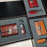 ست جاکارتی و جاسوئیچی چرم طبیعی|کیف، کفش، کمربند|اردبیل, |دیوار