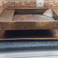 فروش منقل برنجی با سینی برنجی بزرگ عتیقه|کلکسیون اشیاء عتیقه|زرند, |دیوار