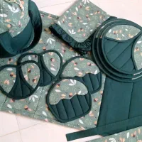 سرویس اشپزخانه عروس و جامدادی|سفره، حوله، دستمال آشپزخانه|اراک, |دیوار