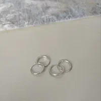 گوشواره حلقه ای نقره