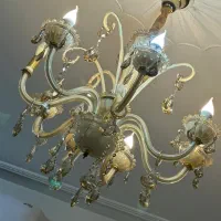 لوستر گل لاله شیشه ای|لوستر و چراغ آویز|تهران, ده‌ونک|دیوار