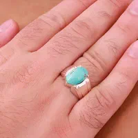 انگشتر نقره فیروزه