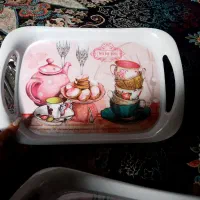 چهار عدد سینی|ظروف سرو و پذیرایی|اشتهارد, |دیوار