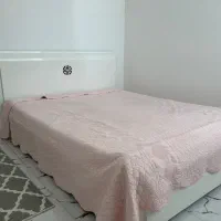 سرویس خواب دو نفره های گلس به همراه تشک رویال