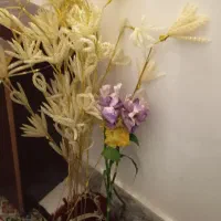 سیزده شاخه گل پر بدون گلدان|گل مصنوعی|مشهد, طلاب|دیوار